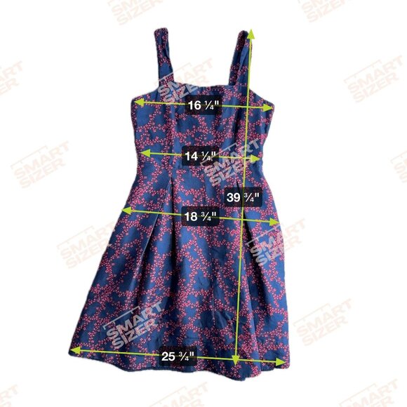 Draper James Dress Women 8 Fit Flare Dark Floral Square Neckline Zip Preppy Silk - Picture 2 of 8